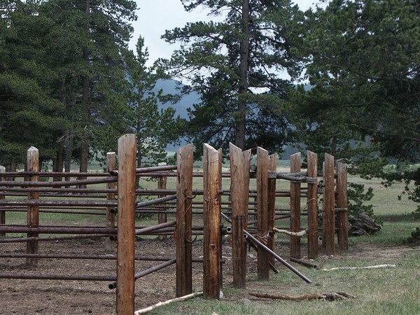 bijae > Great Outdoors: High in the Rockies a public use horse stall provides a place to keep your horses after riding in the great outdoors.